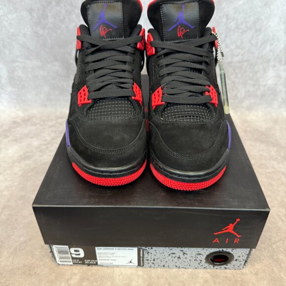 Air Jordan 4 Retro NRG – Black/Court Purple | Men’s Size 9 | New in Box main image 5